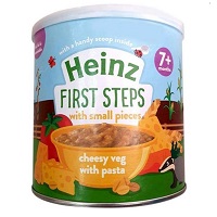 Bột Heinz 240gr mặn 7m+ Mỳ Ý, rau củ, phô mai